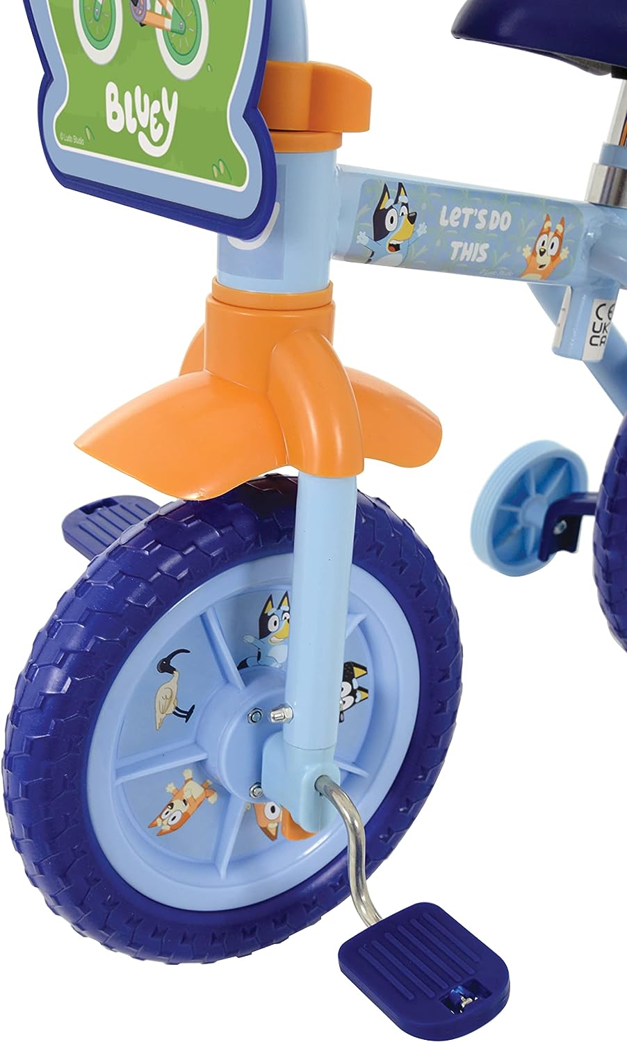 Bluey 2in1 10" Trainingsfahrrad – umwandelbares Lauf- und Tretfahrrad für Kinder 11