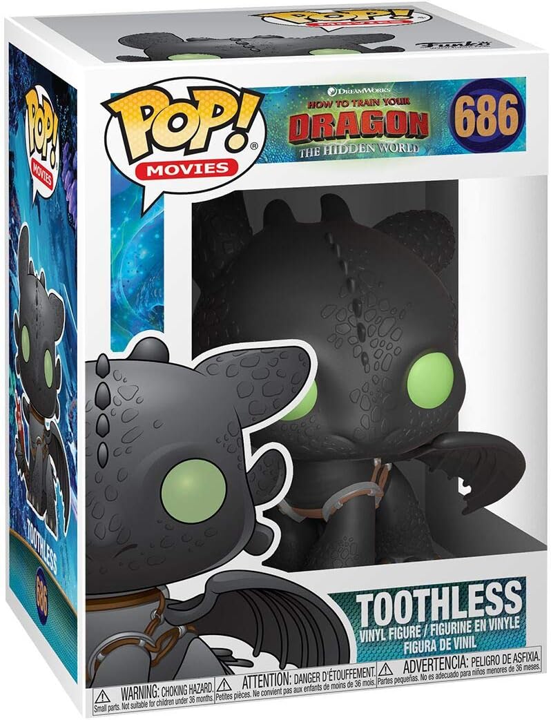 Funko Pop! Movies How to Train Your Dragon The Hidden World - Toothless Vinyl Figure 36355