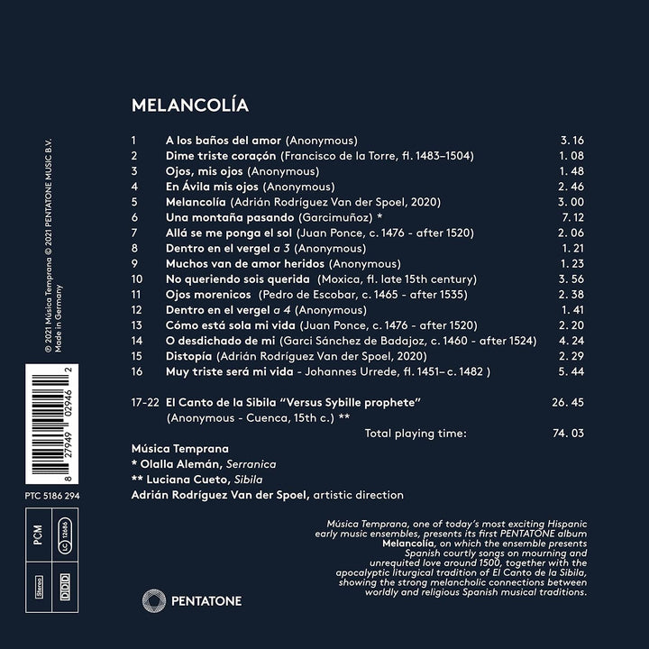 Melancolia [Audio CD]