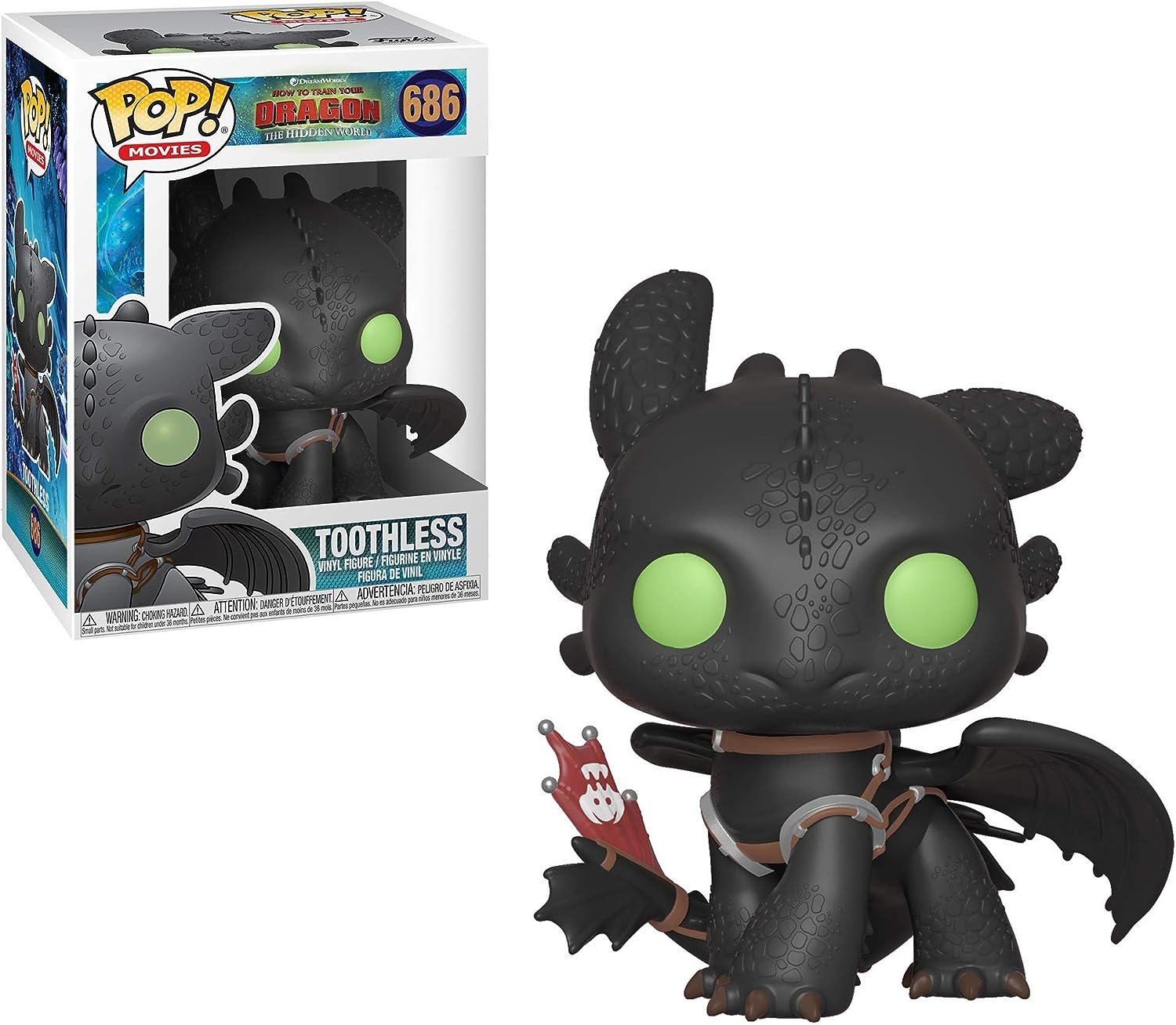 Funko Pop! Movies How to Train Your Dragon The Hidden World - Toothless Vinyl Figure 36355 3