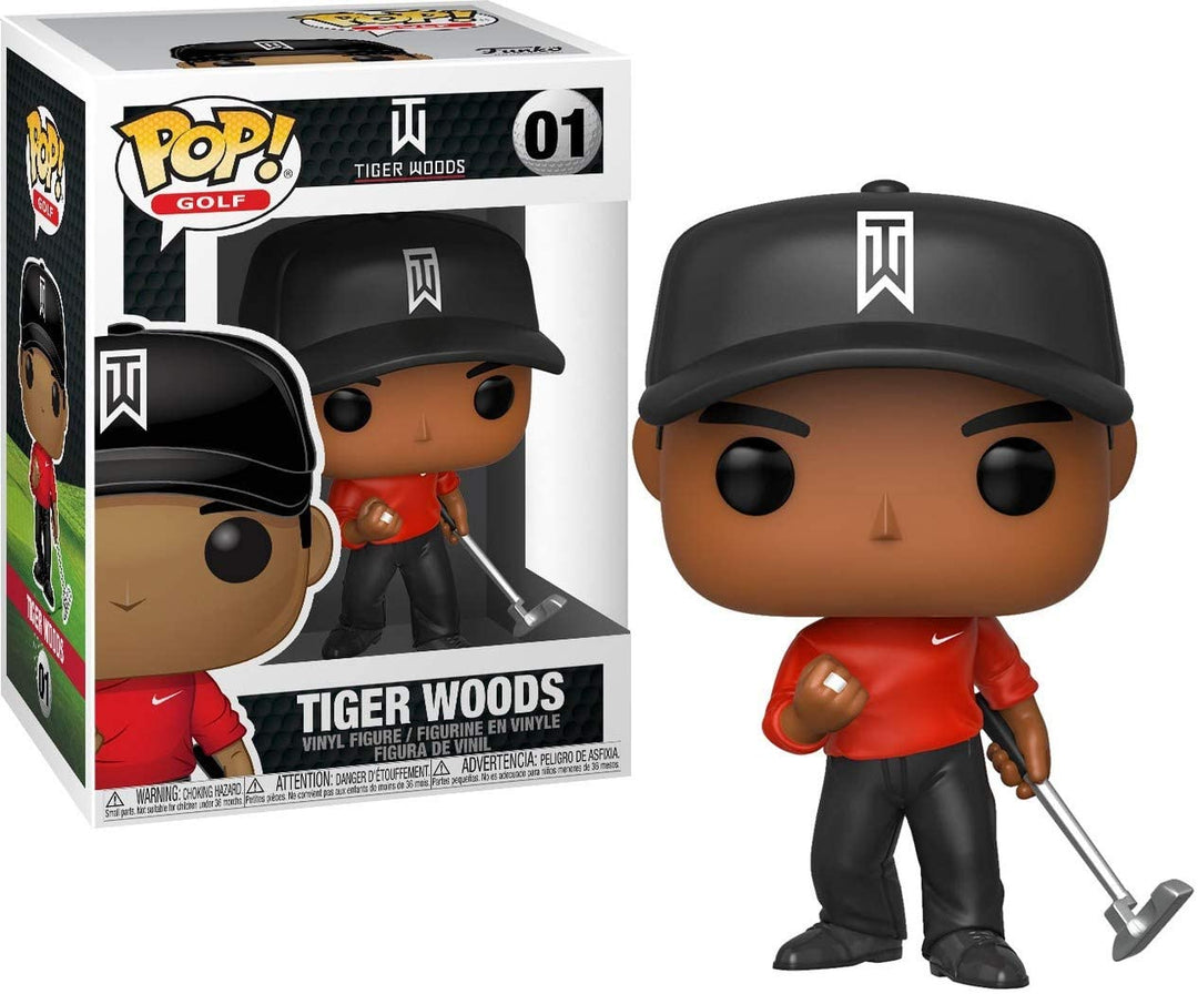 Tiger Woods (camisa roja) Funko 44715 Pop! Vinilo # 01