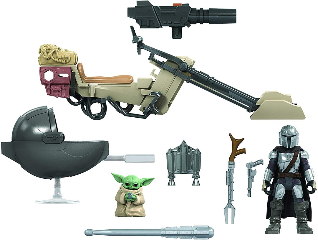 Star Wars Mission Fleet Expedition Class The Mandalorian The Child Strijd om het kind Strijd om de Bounty Figuren en voertuig op 6 cm-schaal