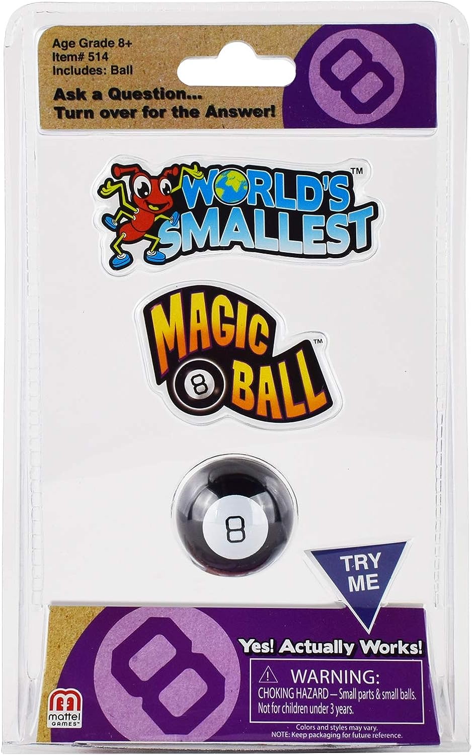 World's Smallest Magic 8 Ball - 100% Functional Miniature Toy for Ages 8+ 5