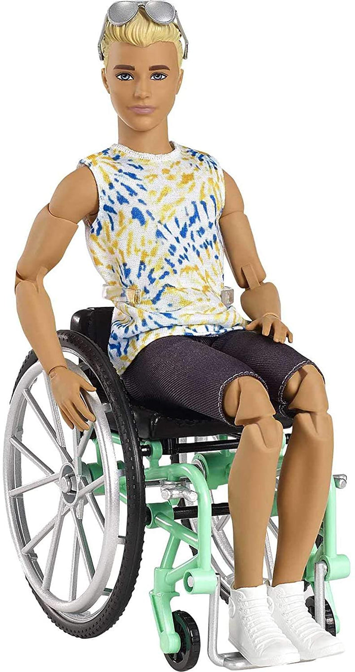 Barbie Ken Fashionistas-pop #167 met rolstoel en oprit