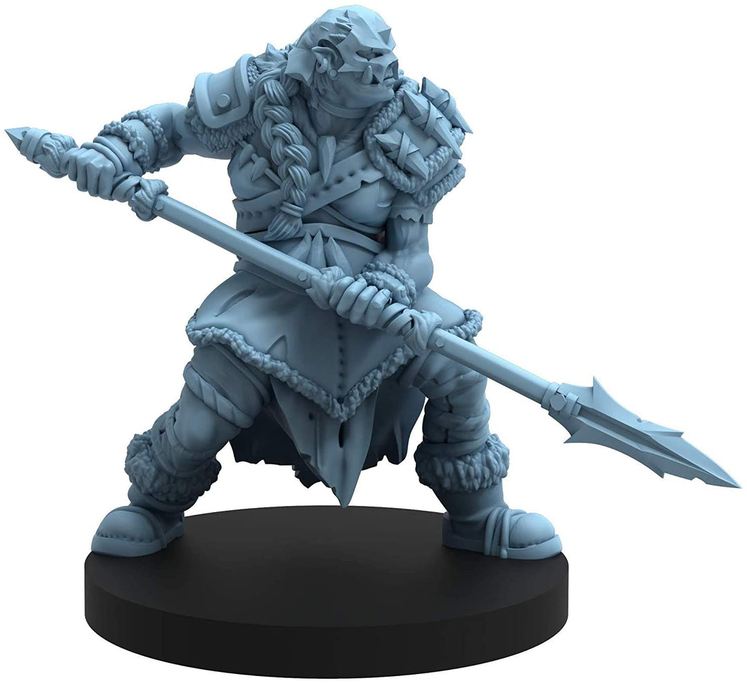 Epic Encounters: Hall of the Orc King - RPG Fantasy Roleplaying Tabletop Game with 20 Orc Miniatures, Double-Sided Game Mat, & Game Master Adventure Book with Monster Stats, 5E Compatible