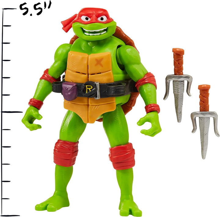 Teenage Mutant Ninja Turtles Mutant Mayhem Raphael Action Figure - Interactive Ninja Shouts Feature (83354CO)