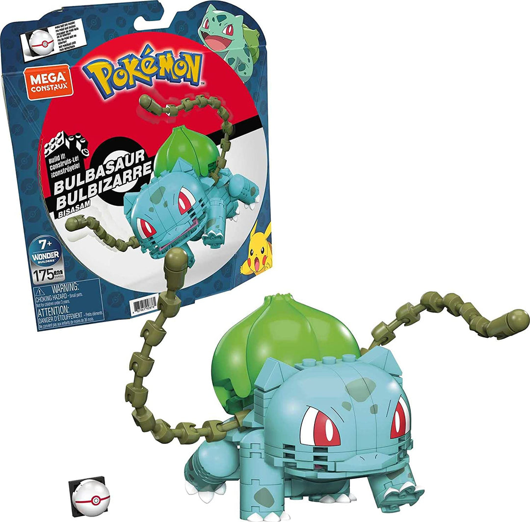 Mega Construx Pokemon Bulbasaur Set di costruzioni, giocattoli da costruzione per bambini