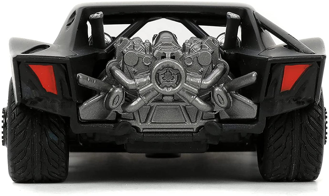 Jada 253213008 THE Batman Batmobile with Figure 1:32 in CDU, Black/White