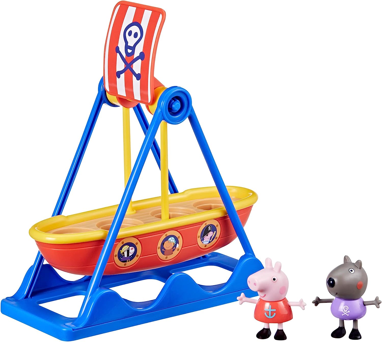 Peppa Pig Piraten-Spielset – Schaukelschiff mit 2 Figuren, ab 3 Jahren