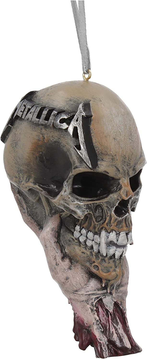 Nemesis Now Officially Licensed Metallica Sad But True Festive Hanging Decorative Ornament, Natural, 10.8cm