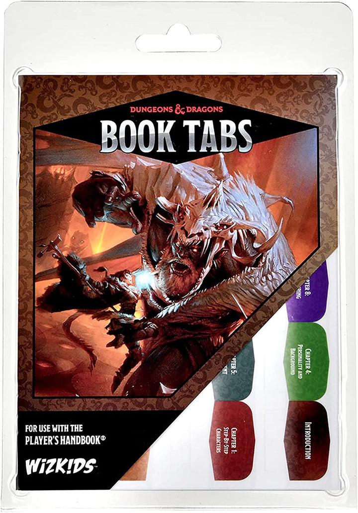 WizKids D&D Book Tabs: Player's Handbook Book Tabs, RPG Accessory