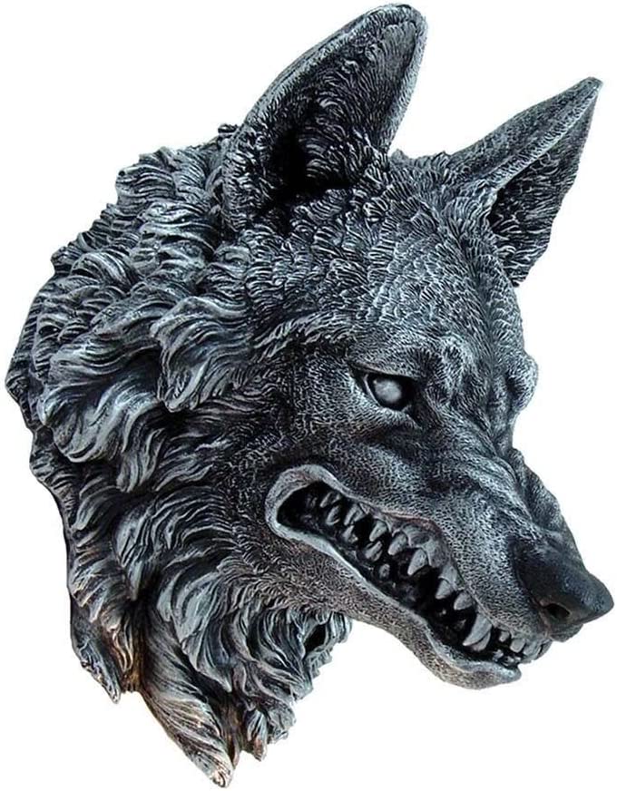 Nemesis Now Wolf Moon Hand-Painted Polyresin Wall Plaque