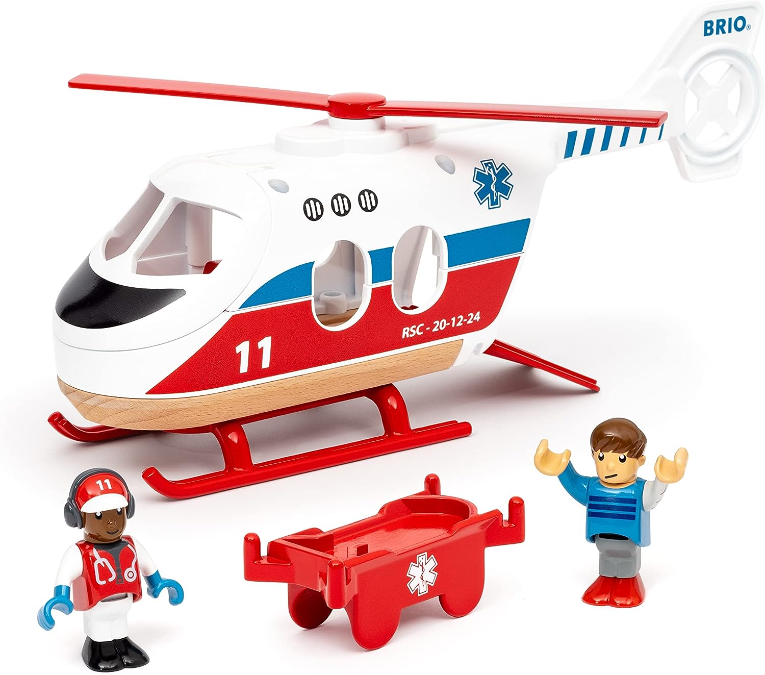 BRIO World Rettungshubschrauber-Spielset für Kinder 3