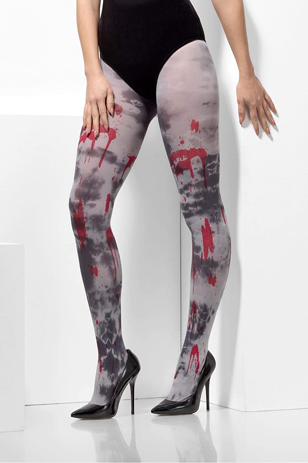 Smiffys Zombie Costume Tights - One Size Fits Most (Zombie Dirt)