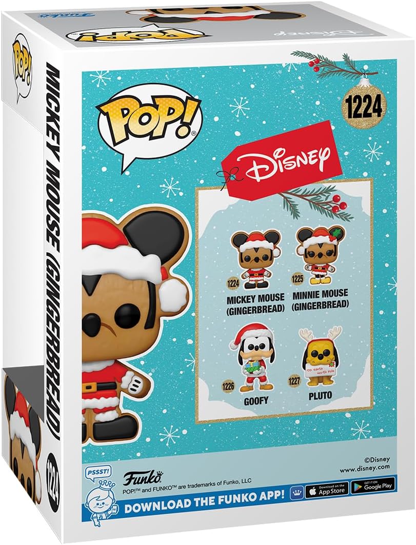 Funko POP! Disney: Holiday - Santa Mickey Mouse - Gingerbread - Collectable Vinyl Figure