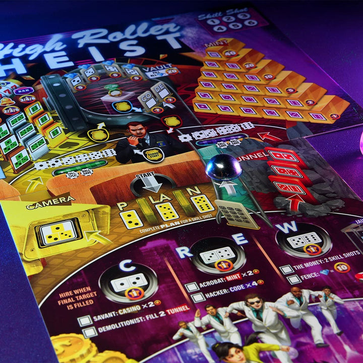 WizKids Super-Skill Pinball: Ramp It Up! - 1-4 Player Tabletop Pinball Game (WZK87533)