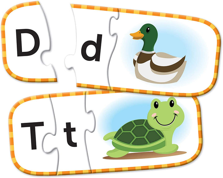 Recursos de aprendizaje LER6089 Tarjetas del alfabeto, preparación preescolar, autocorrección