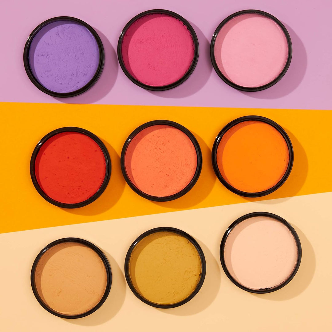 Pro Face & Body Paint Cake Pots by Moon Creations - Light Brown - Professional Water Based Face Paint Makeup for Adults, Kids - 36g