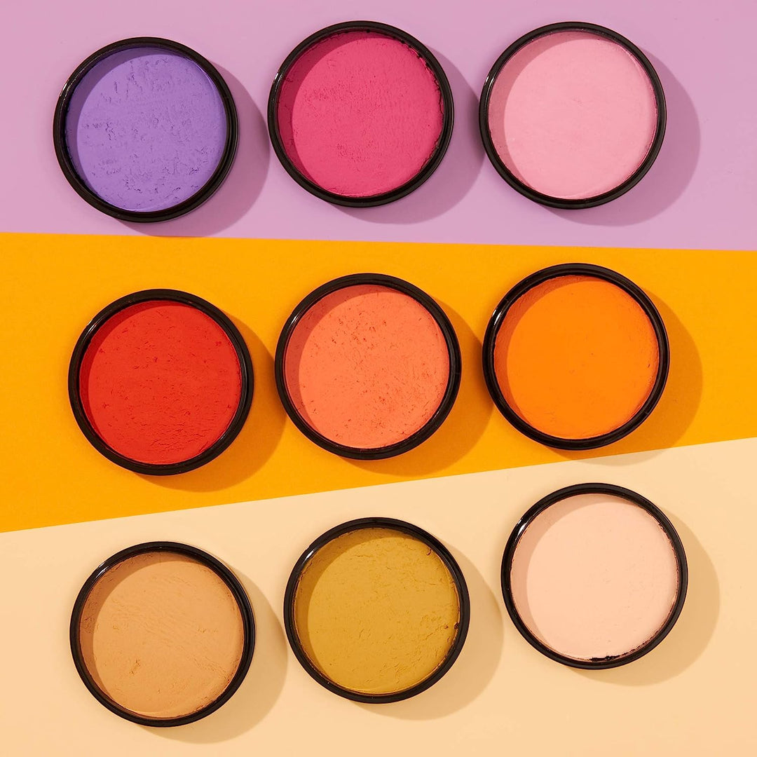 Pro Face & Body Paint Cake Pots by Moon Creations - Teal - Professional Water Based Face Paint Makeup for Adults, Kids - 36g