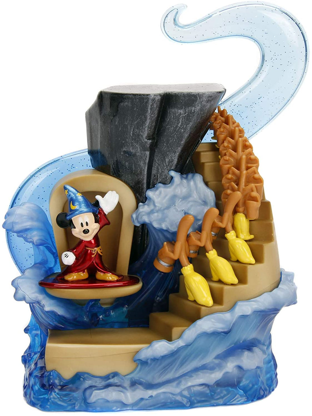 Jada JMF99984 Sorcerer's Apprentice Mickey Nano Metals Scene Mini Playset