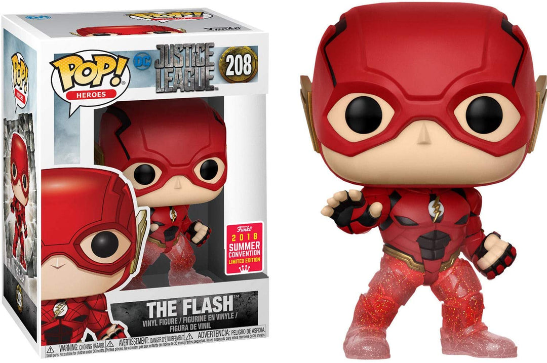 Justice League: The Flash Transluscent Feet SDCC Exclusive Funko 32331 Pop! Vinile #208