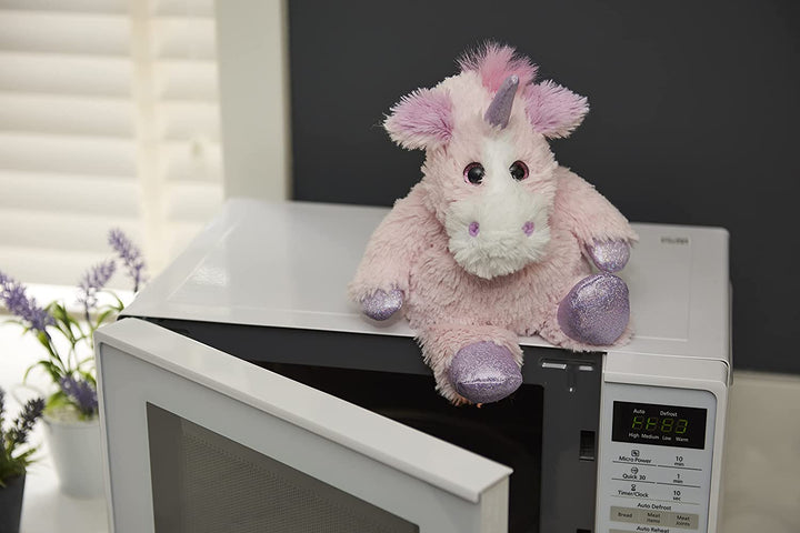 Warmies - Junior Sparkly Pink Unicorn Heatable Plush Toy (JUN-UNI-3)
