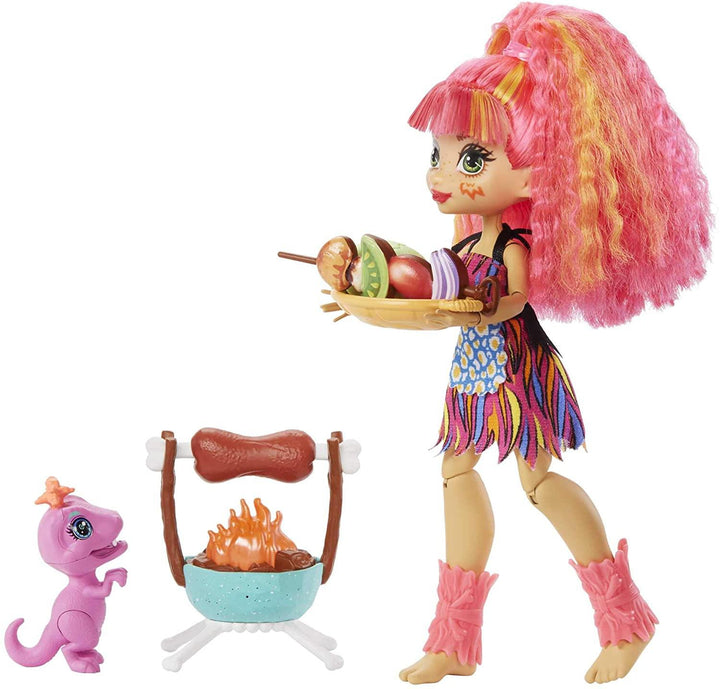 Cave Club Wild About Bbqs Playset + Emberly Doll - Yachew