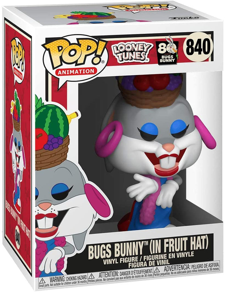 Looney Tunes 80° Bugs Bunny Bugs Bunny (in Fruit Hat) Funko 49161 Pop! Vinile #840