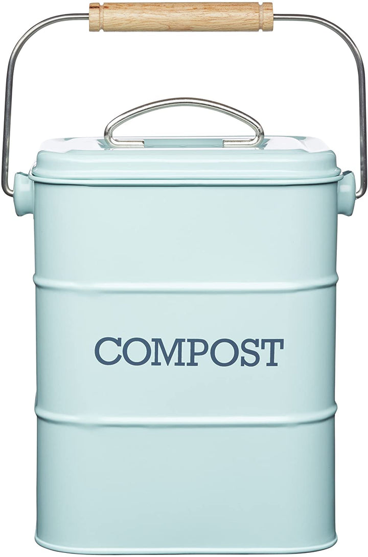 Kitchen Craft Living Nostalgia 3 liter roestvrijstalen compostbak