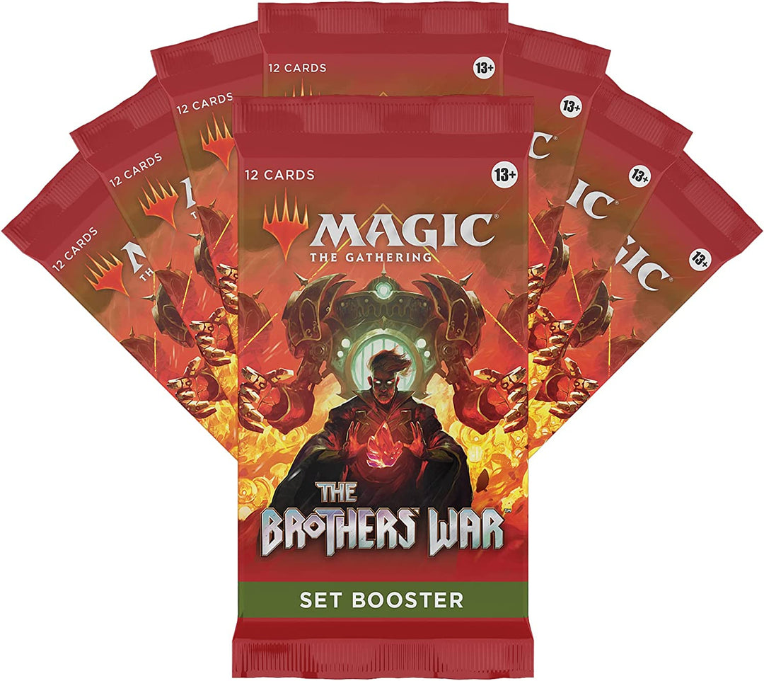 Magic The Gathering MTG The Brothers’ War Bundle, 8 Set Boosters + Accessories