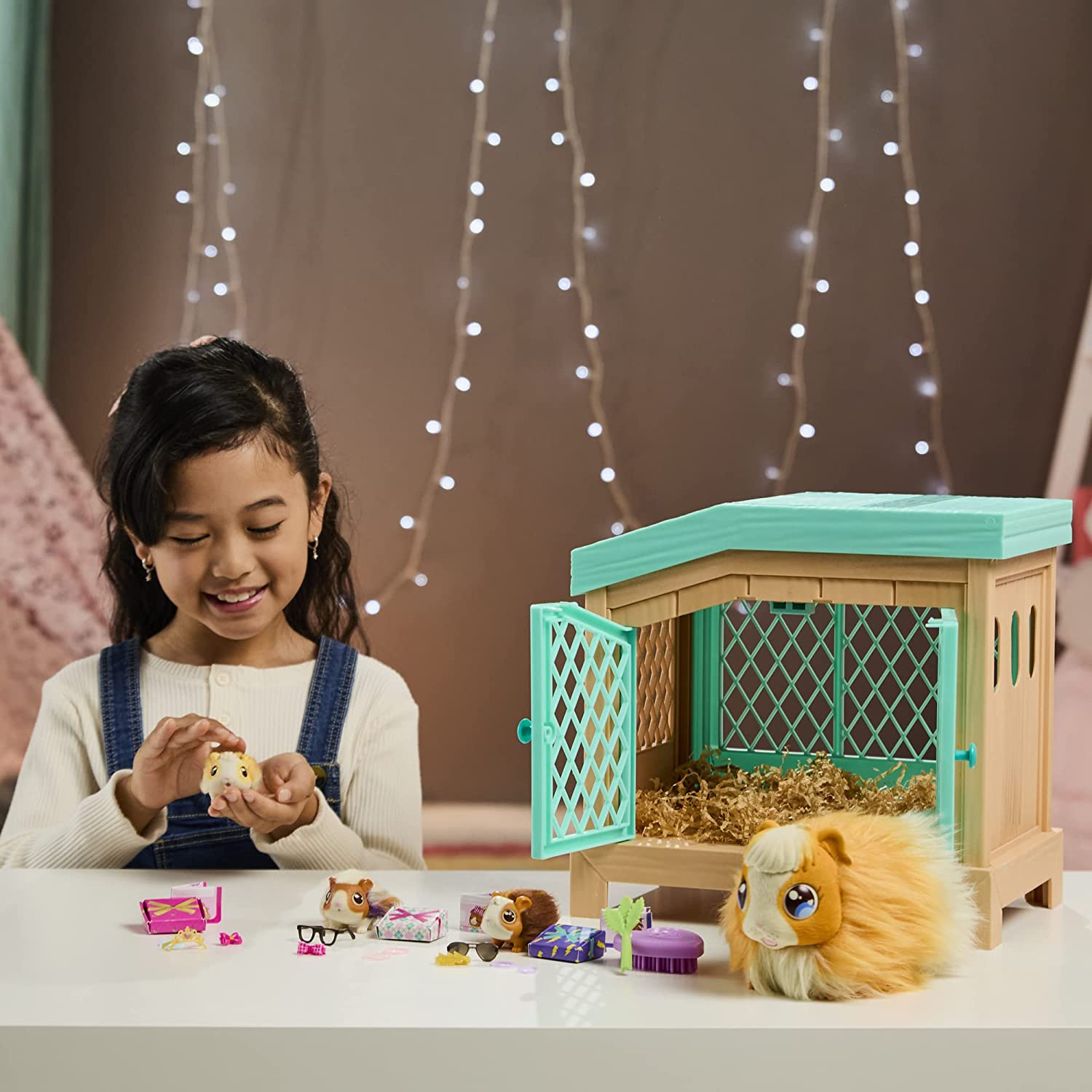 Little Live Pets Mama Surprise Bunny Interaktives Spielset – Elektronisches Plüschtier mit Stall für Kinder von 4–12 7