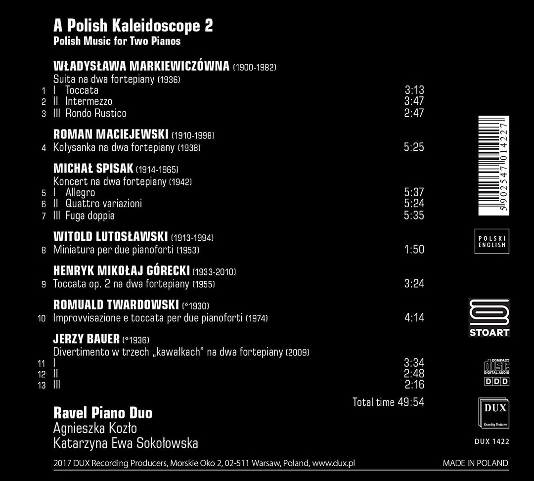 A Polish Kaleidoscope 2 - Polish Music for Two Pianos - [Audio CD]