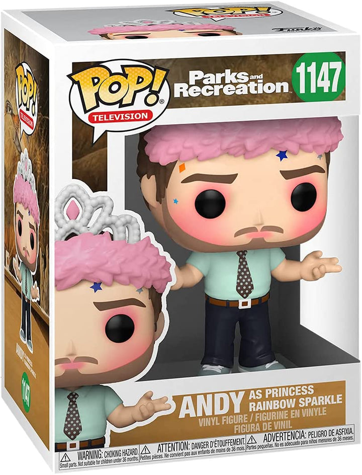 Parchi e Ricreazione Andy come Principessa Arcobaleno Sparkle Funko 56166 Pop! Vinile #1147