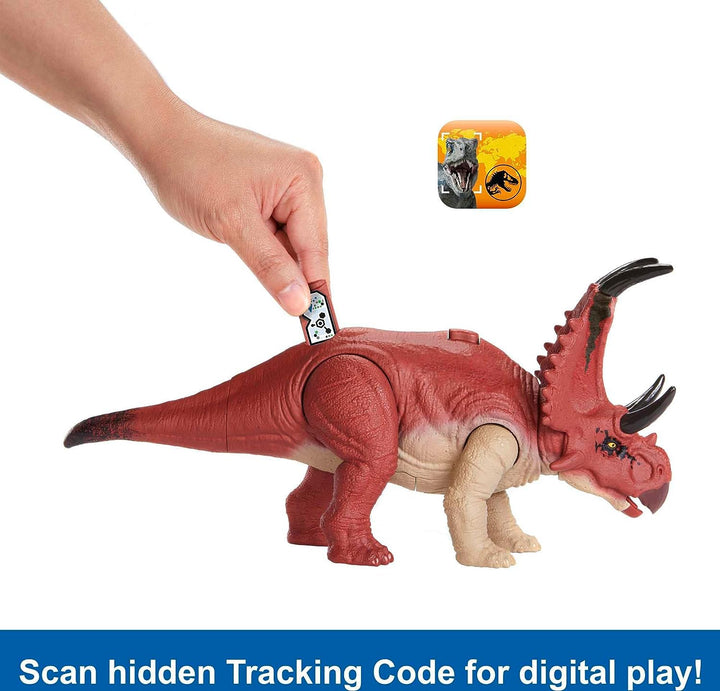?Jurassic World Dominion Dinosaurierfigur Diabloceratops Wild Roar mit Sound &amp; A