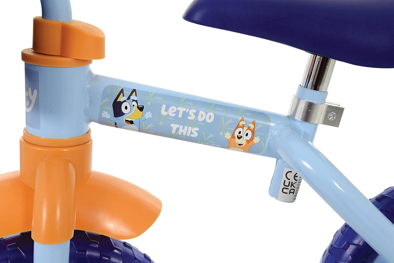 Bluey 2in1 10" Trainingsfahrrad – umwandelbares Lauf- und Tretfahrrad für Kinder 10