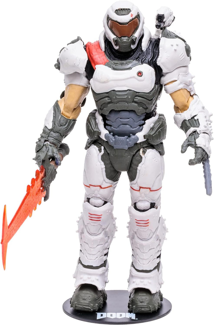 McFarlane Doom Slayer Action Figure - 18 cm Collectible with White Armor (Ages 14+)