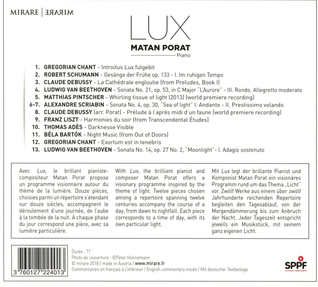 Matan Porat: Lux [Audio CD]