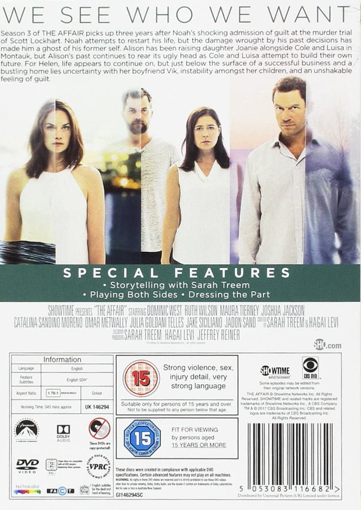 The Affair Stagione 3 [DVD] [2017]