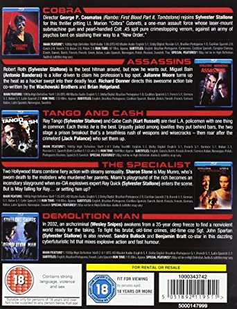 La collezione Sylvester Stallone [Blu-ray] [2012] [Region Free]