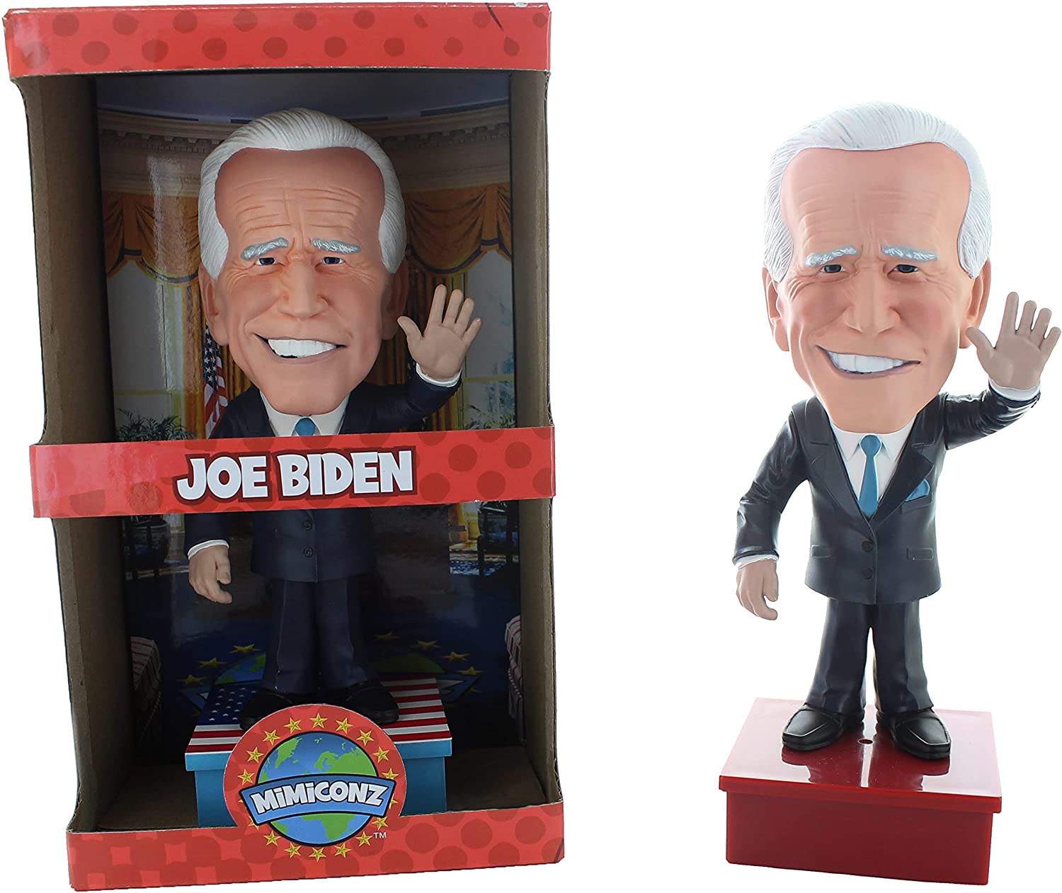 Mimiconz Joe Biden Figurine - Hand-Painted Collectible World Leader Figure 3