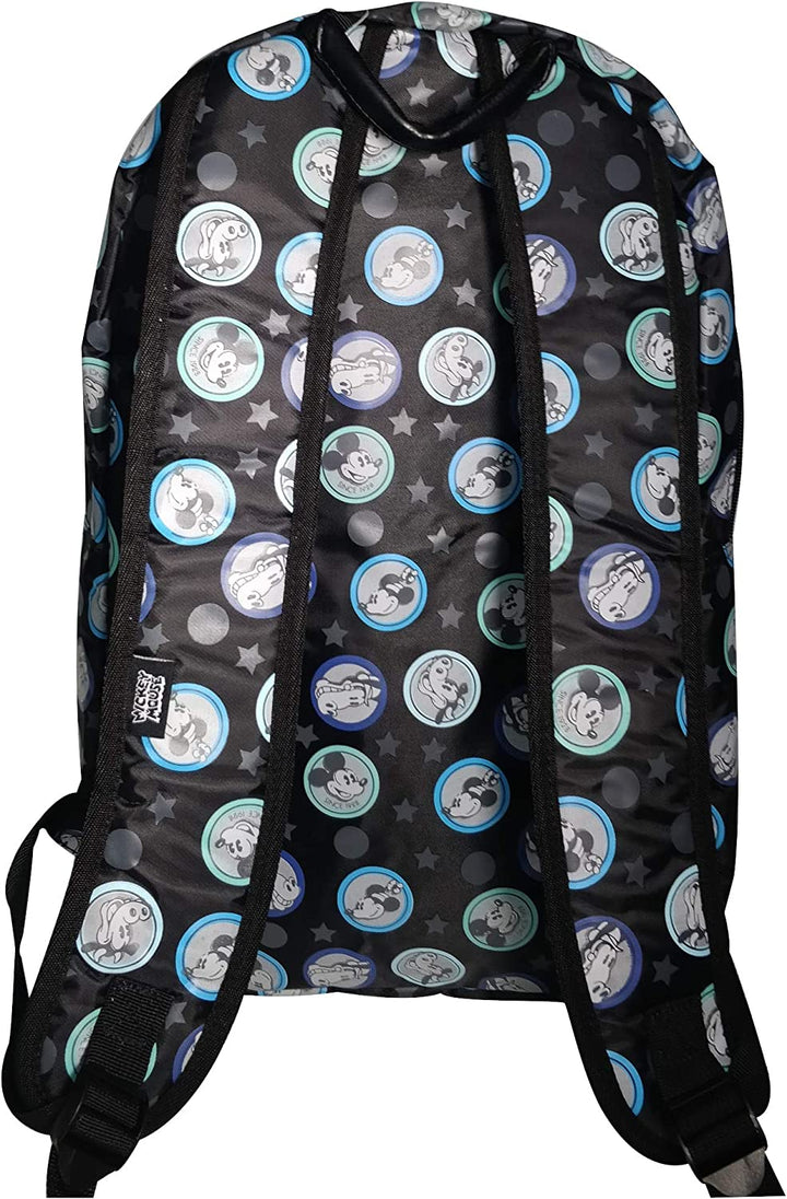 DISNEY Mickey Mouse All-Over Mickey & Friends Print Grey Kid's Backpack, 41 cm, 20 liters, Blue