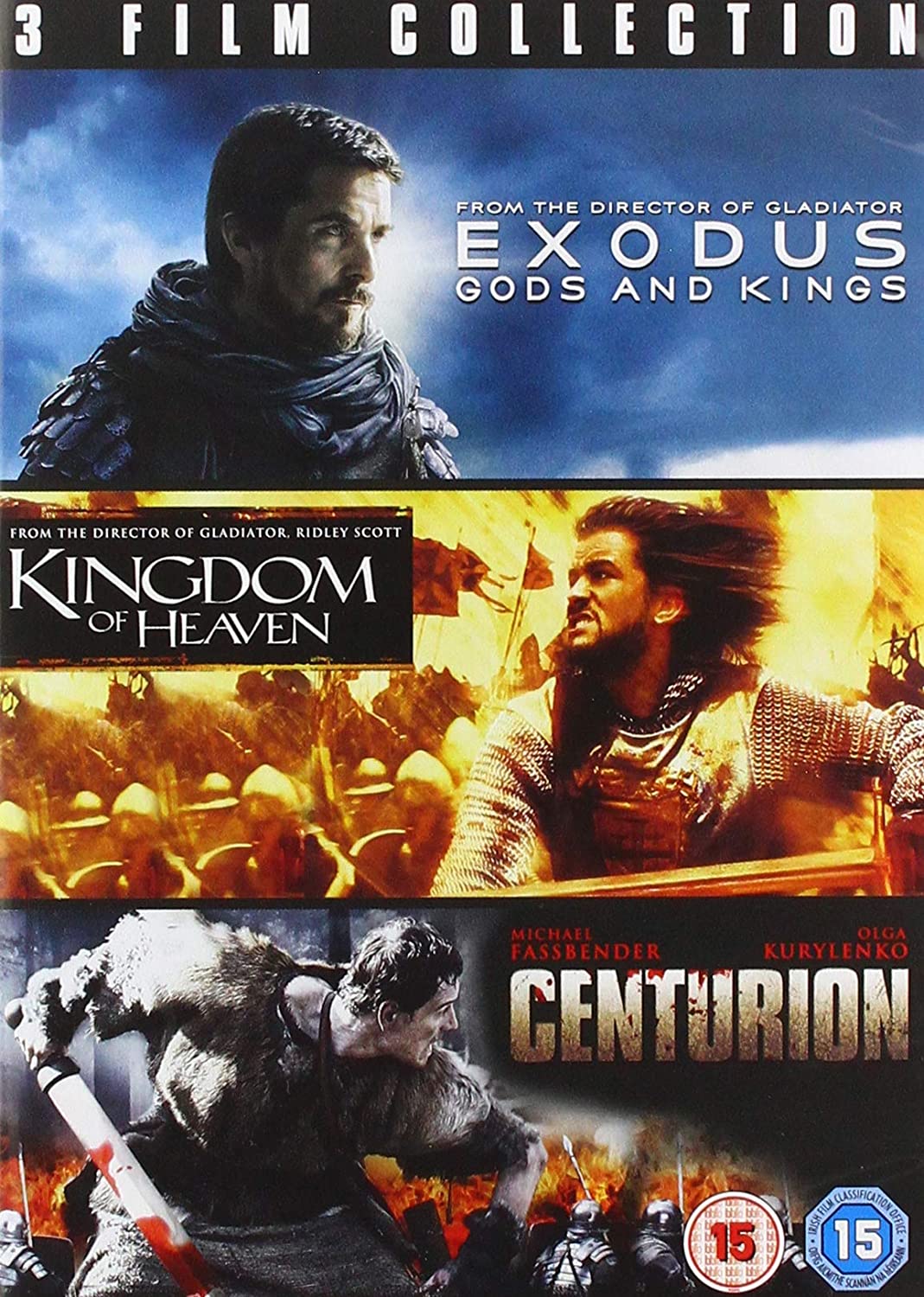 Exodus: Gods and Kings / Kingdom of Heaven / Centurion Triple Feature [DVD]
