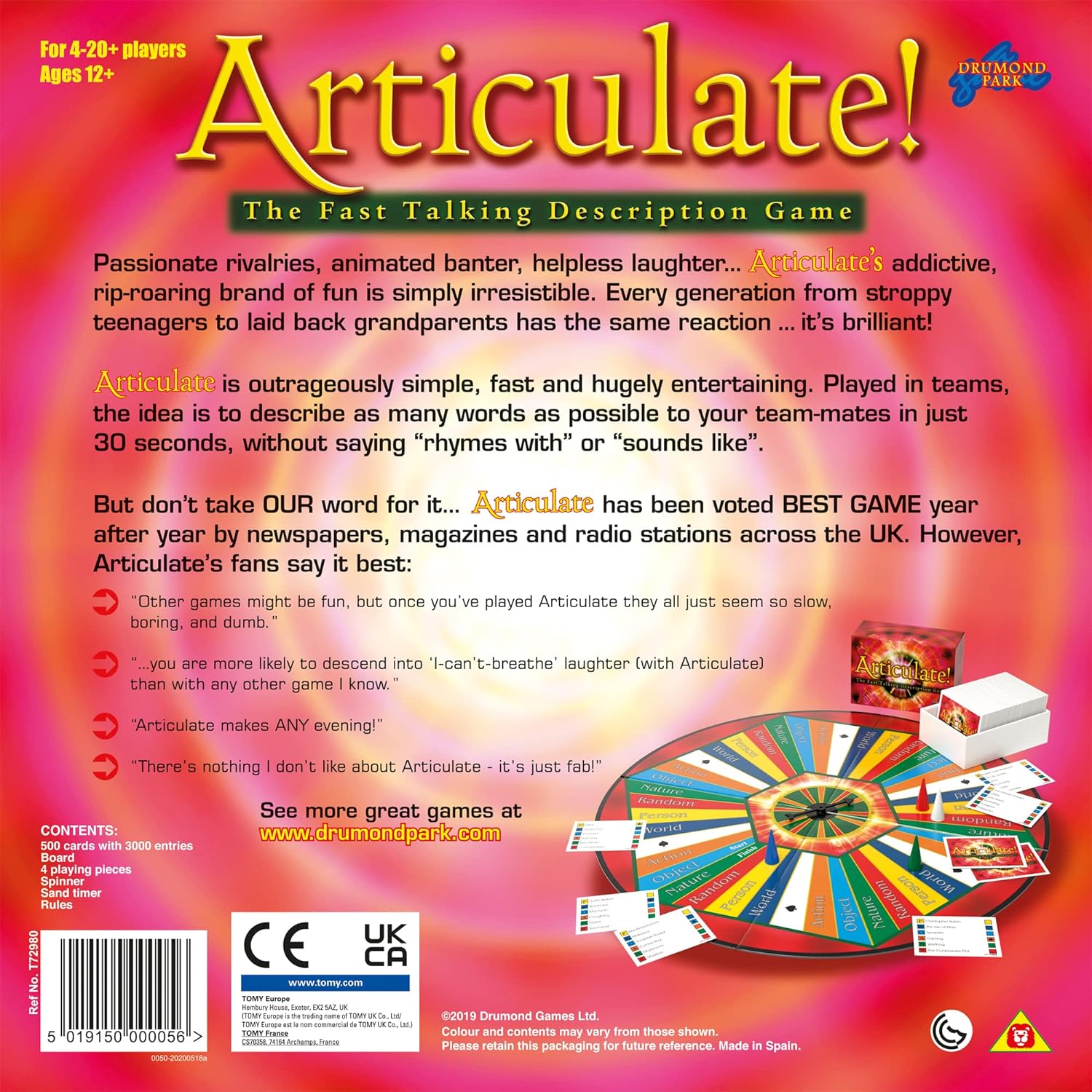 Drumond Park Articulate Family Board Game - Fast Talking Description Game 12