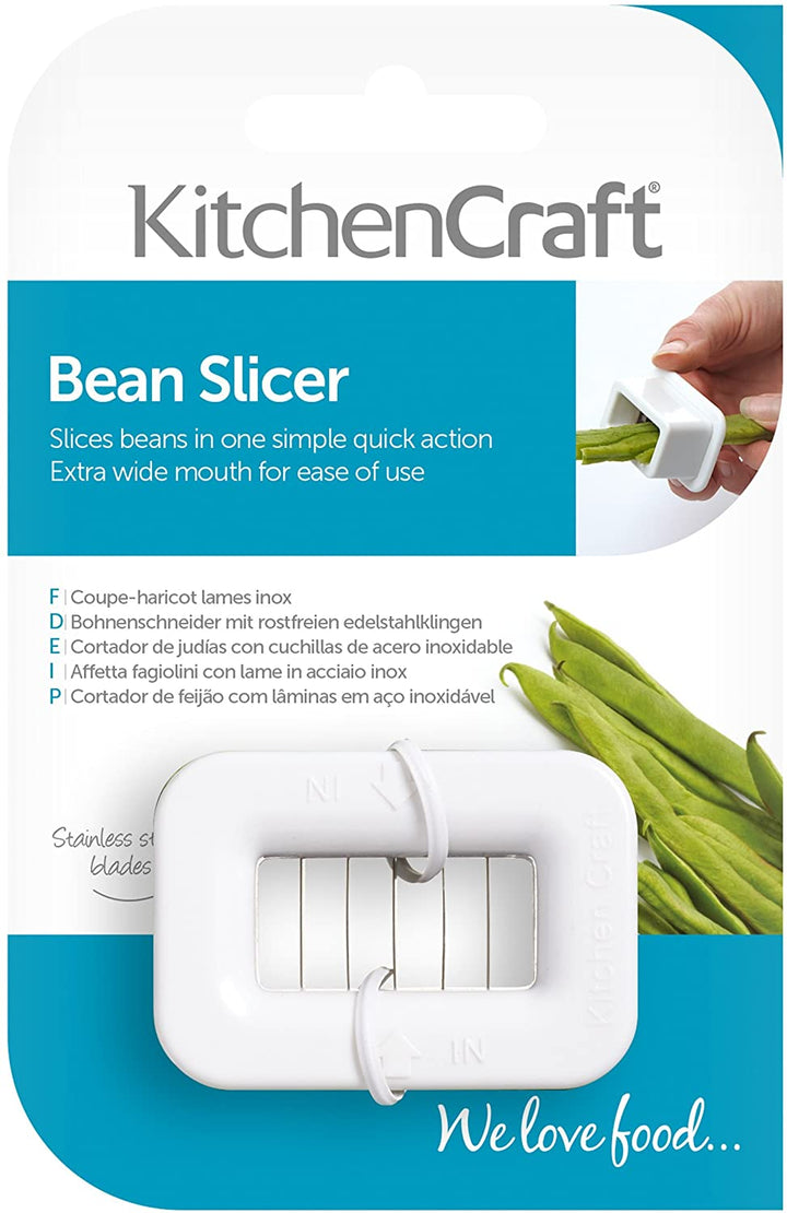 KitchenCraft Snijbonen Uitsteker 5,5 x 4 x 3 cm, Wit