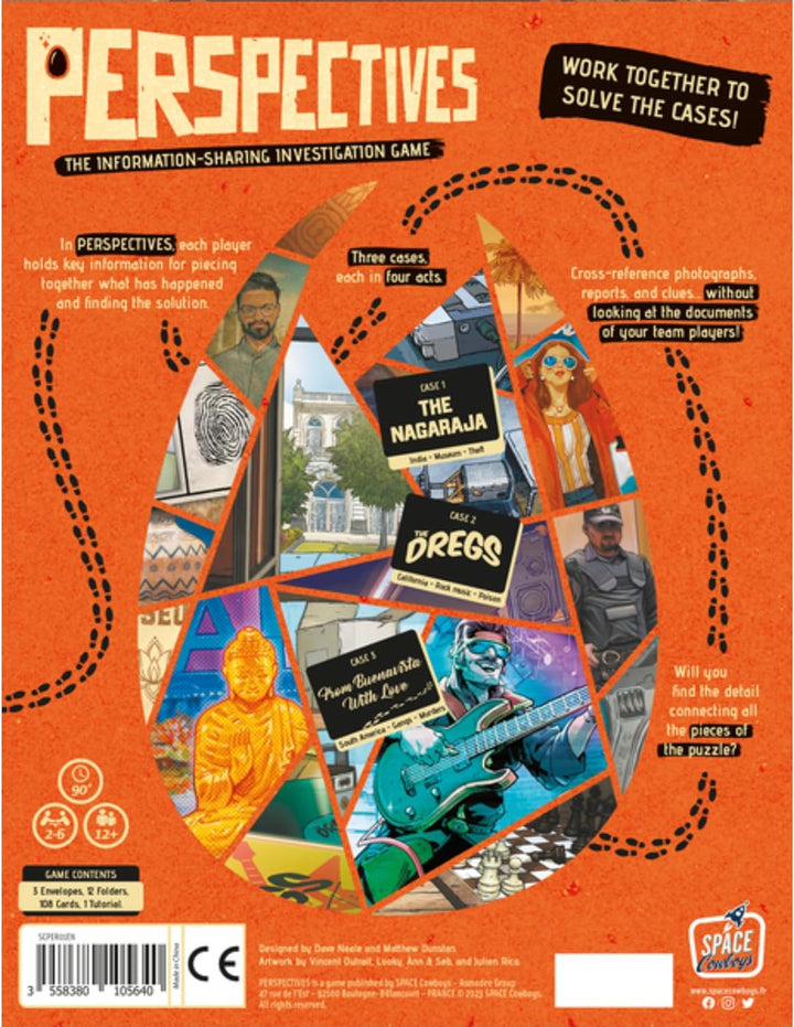 Perspectives (Orange Box) - Mystery Board Games, Cooperative Storytelling Game for Kids