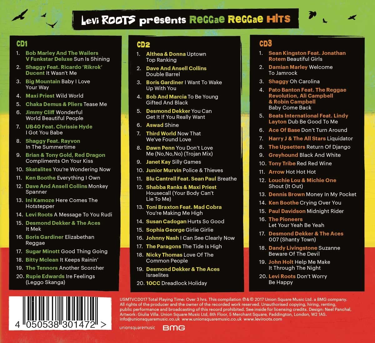 Levi Roots Presents - Reggae Reggae Hits Audio CD 2