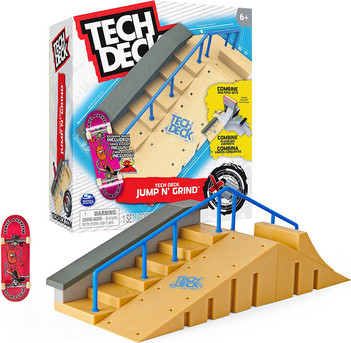 Tech Deck 6063221 TED ACS XCnctPrkCrt GML, Jump N’ Grind X-Connect Park Creator,