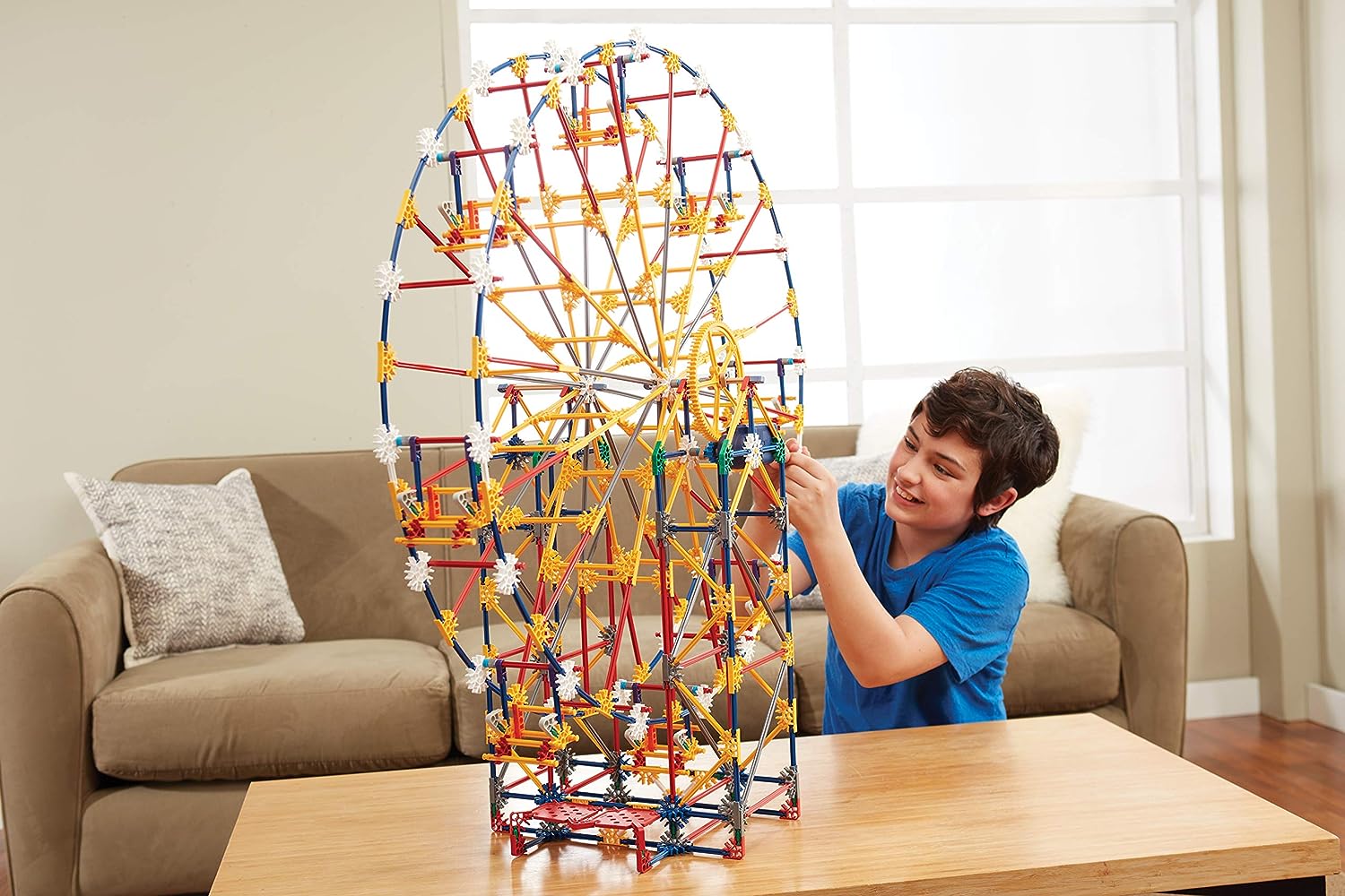 K'NEX 3-in-1-Bausatz „Klassischer Vergnügungspark“ – 744-teiliges Spielset für Kinder ab 9 Jahren 8
