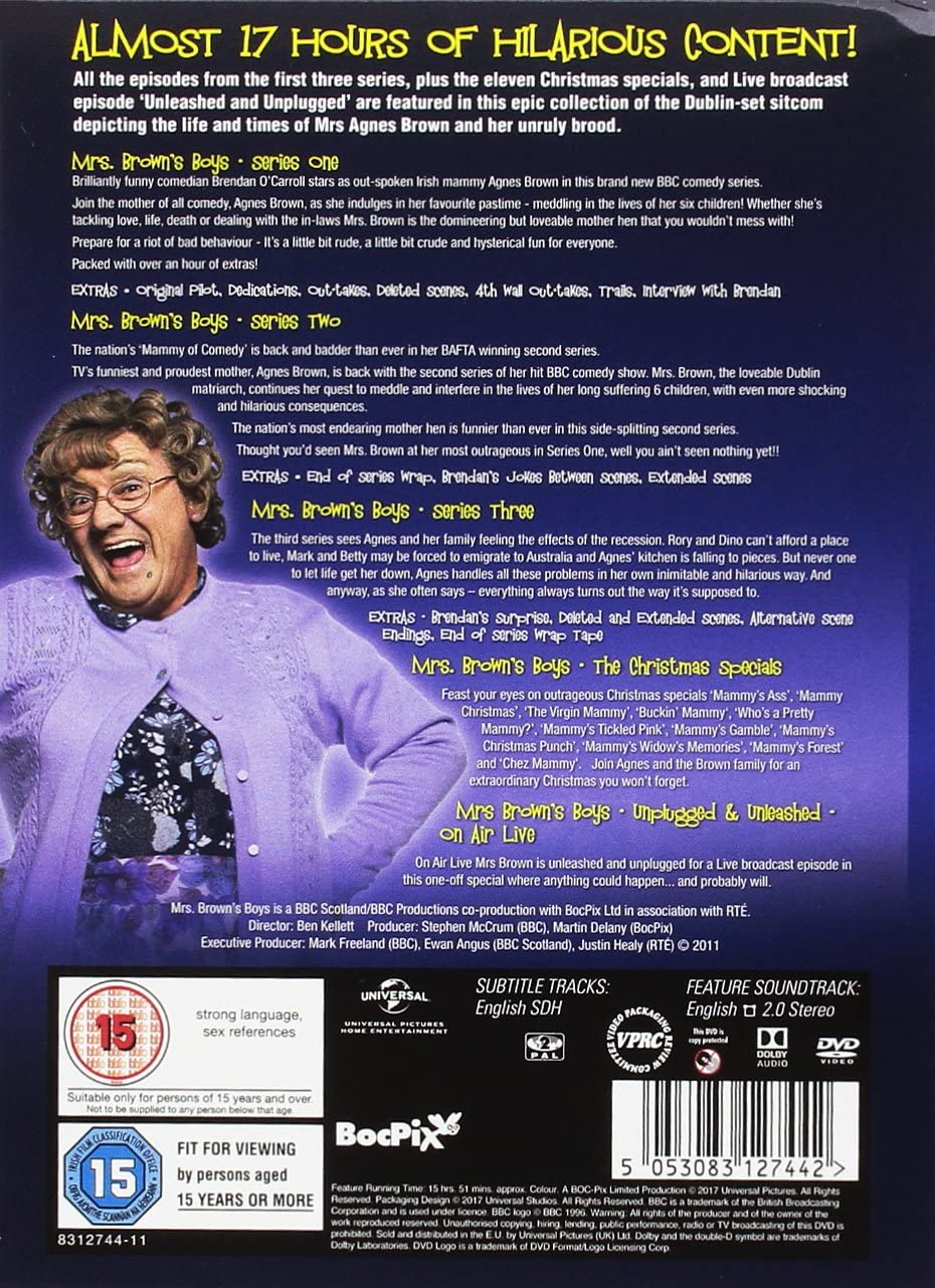 Mrs Brown's Boys: Das wirklich große Box-Set – Komplette Staffel 1–3, Weihnachtsspecials und Live-Folge [DVD] 3