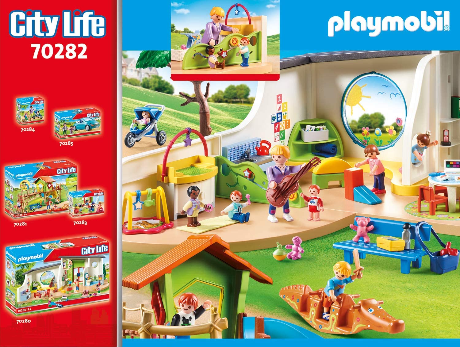 PLAYMOBIL City Life Toddler Room Playset - 40-Piece Nursery Set for Ages 4+